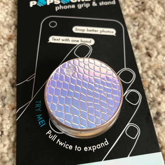 Iridescent Snakeskin PopSocket - Picture 2 of 4